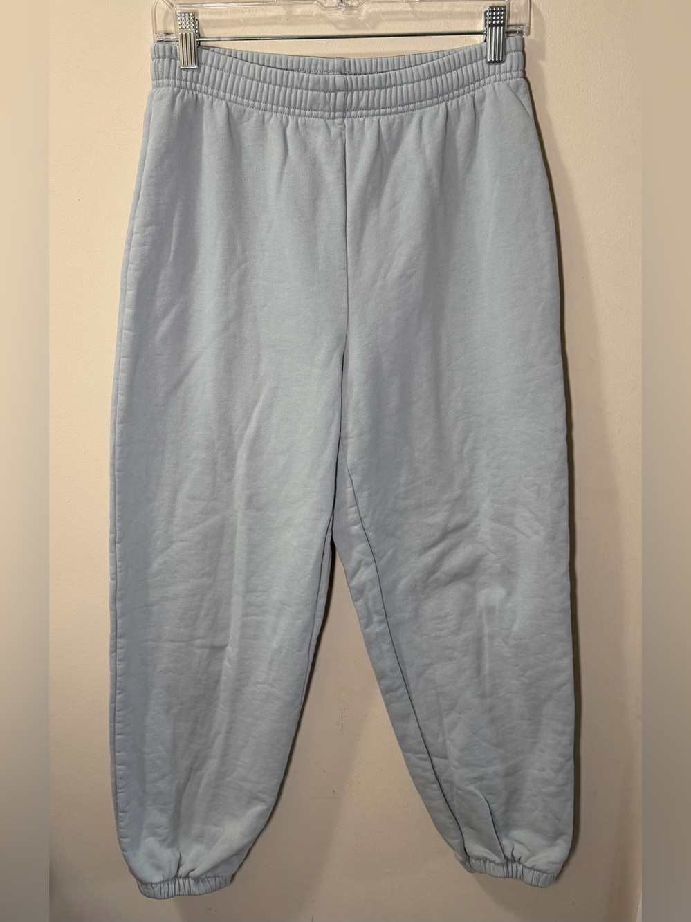 Reformation Light Blue Cozy Organic Cotton Sweatpants